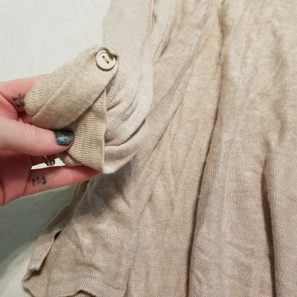 Joan Vass Studio Size Medium Cream Cardigan - Picture 5 of 7